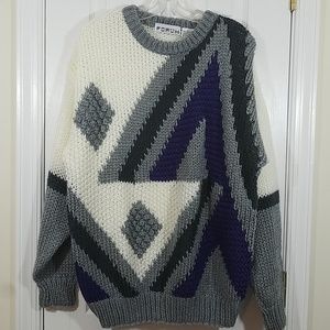 Forum Vintage Grampa Chunky Knit  Unisex  Sweater Size L